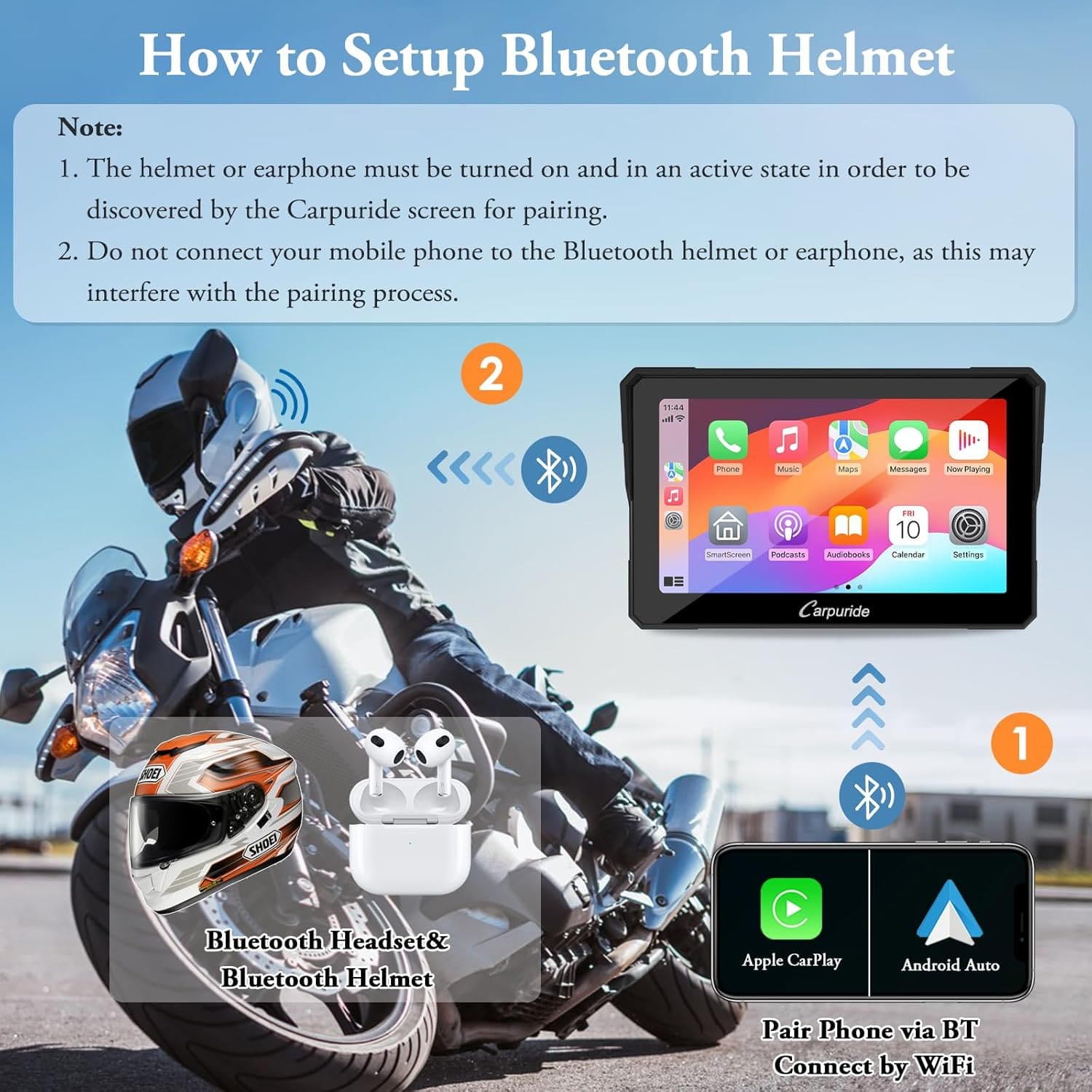 Wireless CarPlay for Motorcycles Wireless CarPlay for Motorcycles