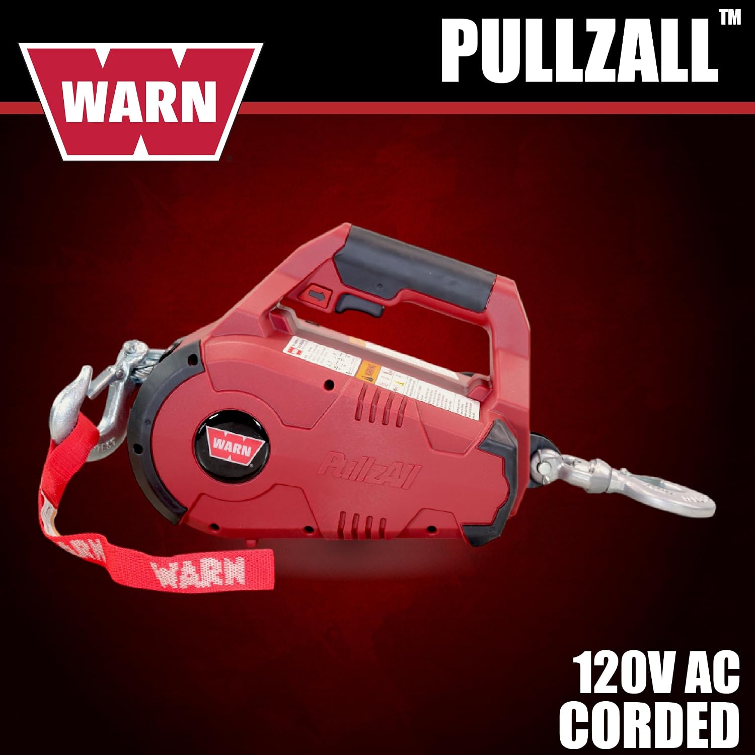 رافعة كهربائية WARN PullzAll تعمل بجهد 120 فولت (تيار متردد) وبسعة نصف طن (1000 رطل) رافعة كهربائية WARN PullzAll تعمل بجهد 120 فولت (تيار متردد) وبسعة نصف طن (1000 رطل)